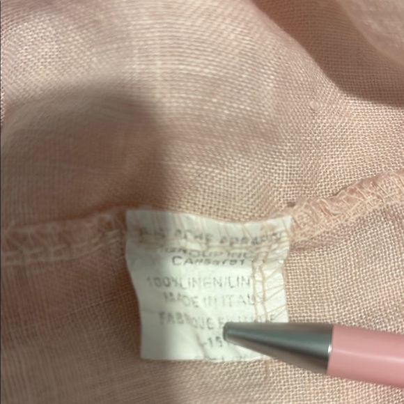 100% linen pistache made in Italy dress - Picture 4 of 6